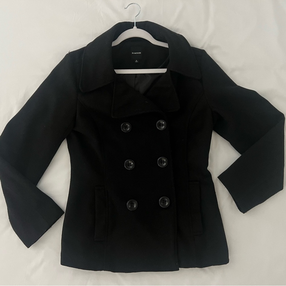 Women Classic Black Coat